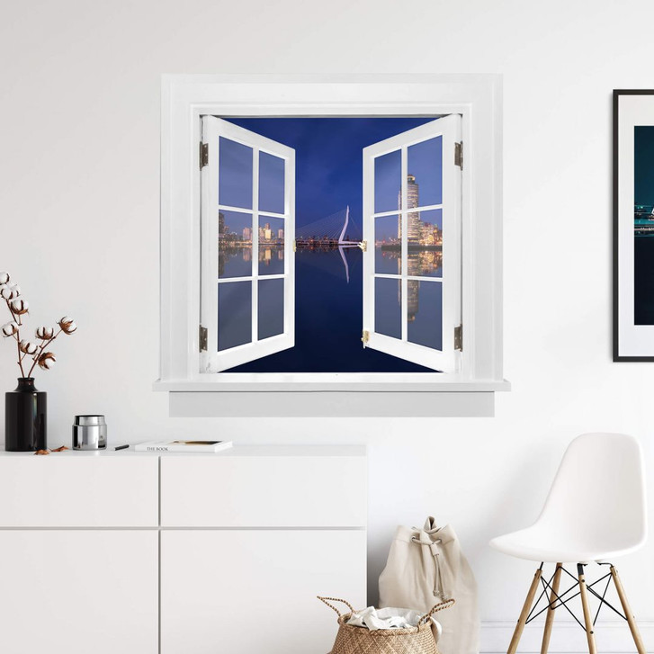 3D Wandtattoo Doppelfenster Pablo - Rotterdam - WA294139