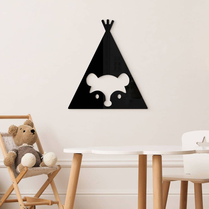 Acryldeko Tipi - Bär - WA330060