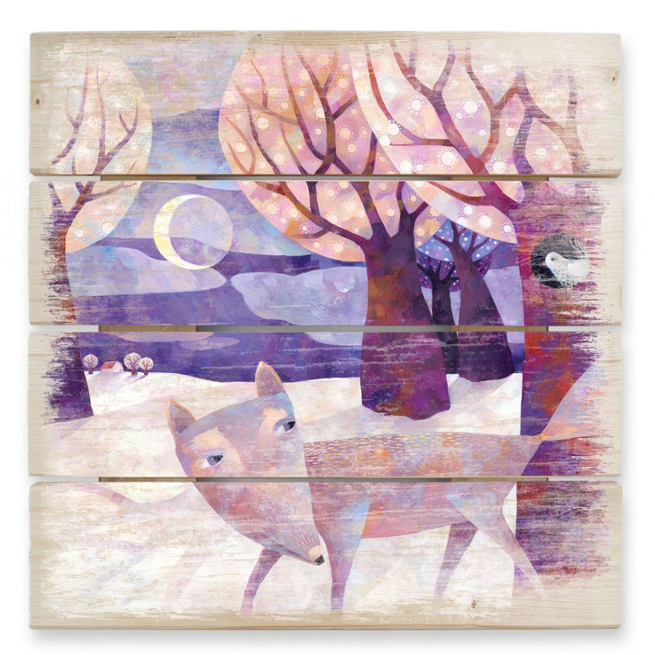 Holzbild Blanz - Winterwald - 40 x 41.5 cm - WA131886