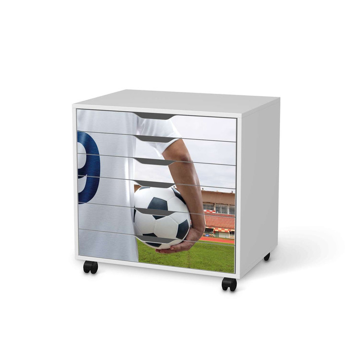 Möbelfolie IKEA Alex Rollcontainer 6 Schubladen - Footballmania - CR114211