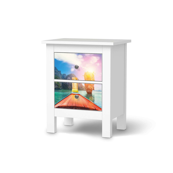 Möbelfolie IKEA Hemnes Kommode 2 Schubladen - Blue Water Lagoon - CR118165