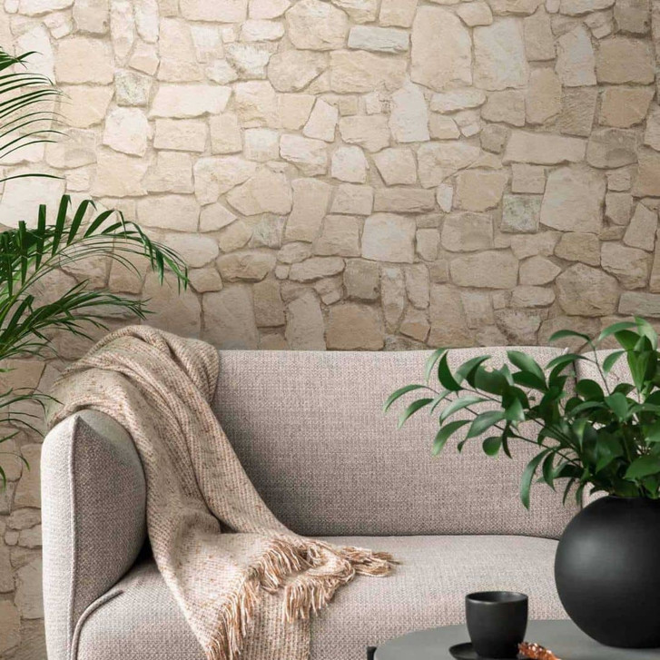 Mustertapeten A.S. Création Papiertapete Dekora Natur 6 Signalweiss, Beige, Braungrau - WA149638