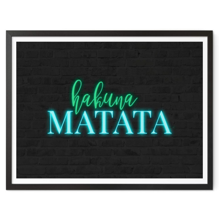 Poster Hakuna Matata - Neonlicht - WA379408