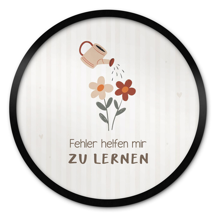 Rundes Kinder-Poster mit Giesskanne - 