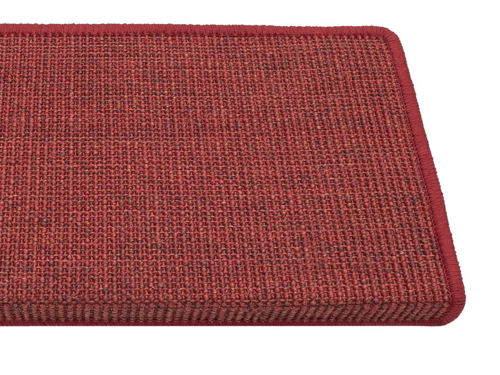 Salsa Sisal Stufenmatte Rechteckig Wunschmass in Rubin - TS507492