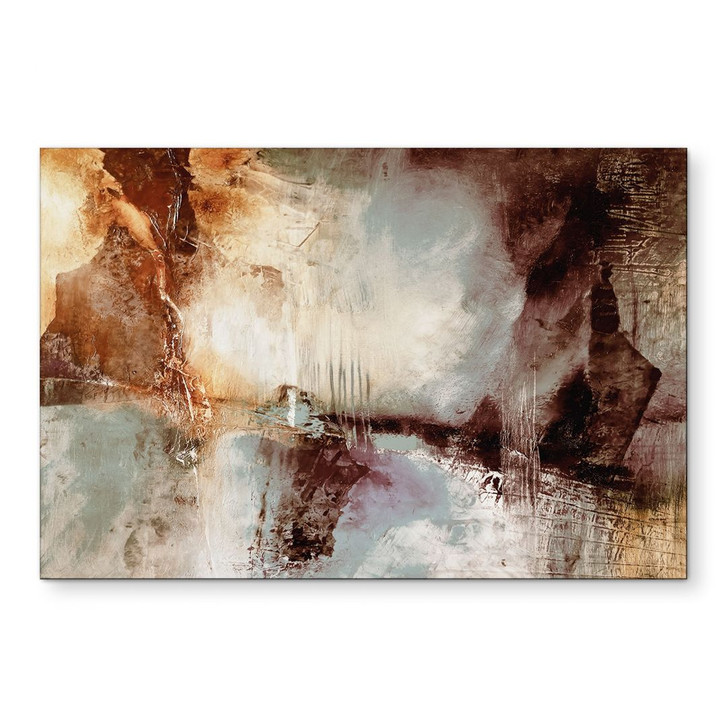 Wandbild Goldene Spuren im Nebellicht - Schmucker - Alu-Dibond - WA506262