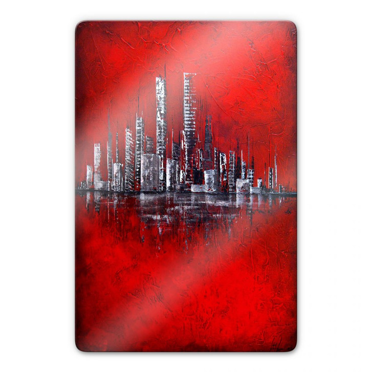 Glasbild Fedrau - Rot - WA122888