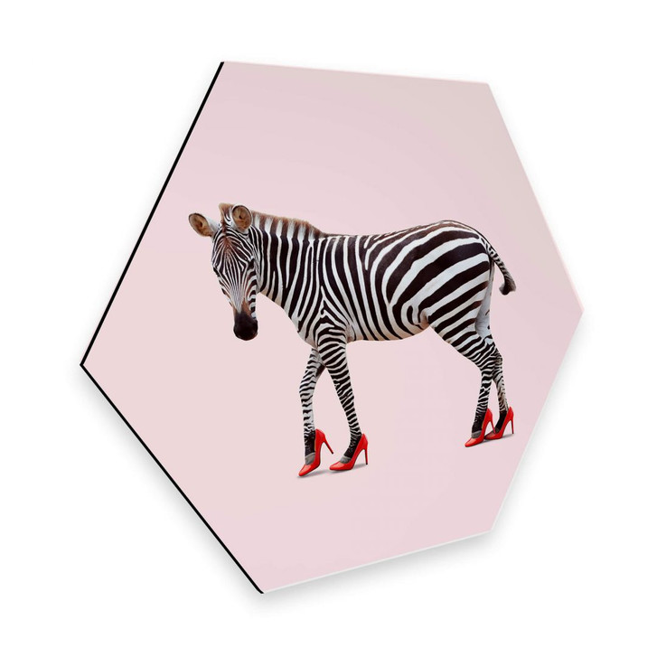Hexagon - Alu-Dibond Loose - Zebra Heels - WA299596