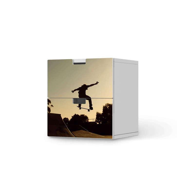 Klebefolie IKEA Stuva / Malad Kommode - 2 Schubladen - Skater - CR110380