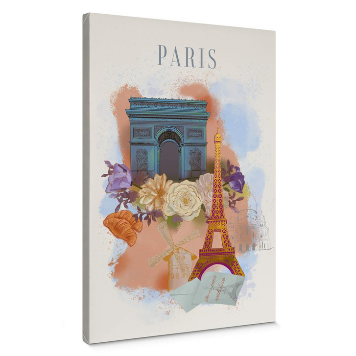 Leinwandbild Love your City - Paris Stadt der Liebe - WA347625