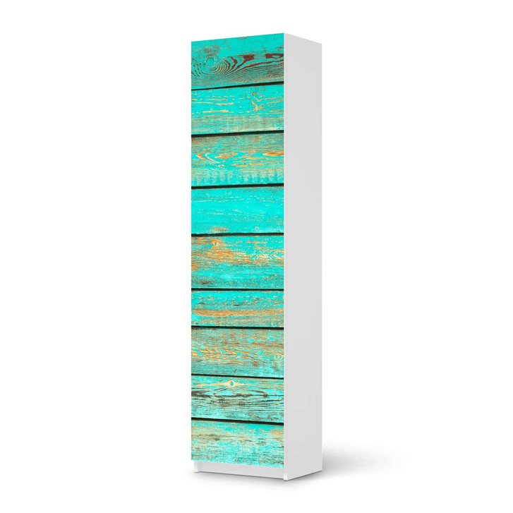Möbelfolie IKEA Pax Schrank 201cm Höhe - 1 Tür - Wooden Aqua - CR116764
