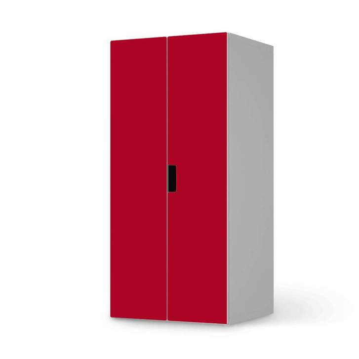 Möbelfolie IKEA Stuva / Malad Schrank - 2 grosse Türen - Rot Dark - CR118001