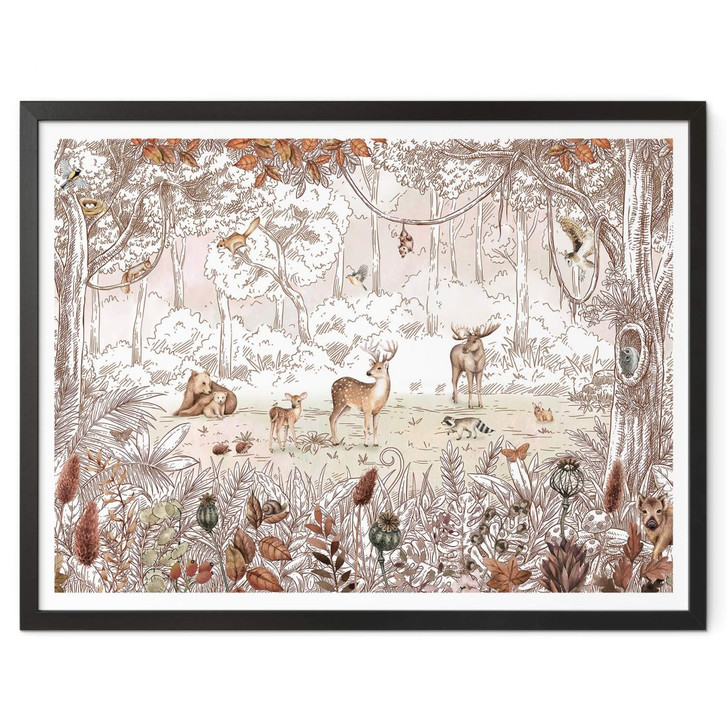 Poster Kikki Belle - Waldfreunde Herbst - WA379670