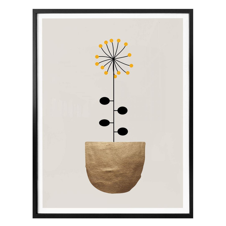 Poster Kubistika - kleine Sonnenblume - WA281435