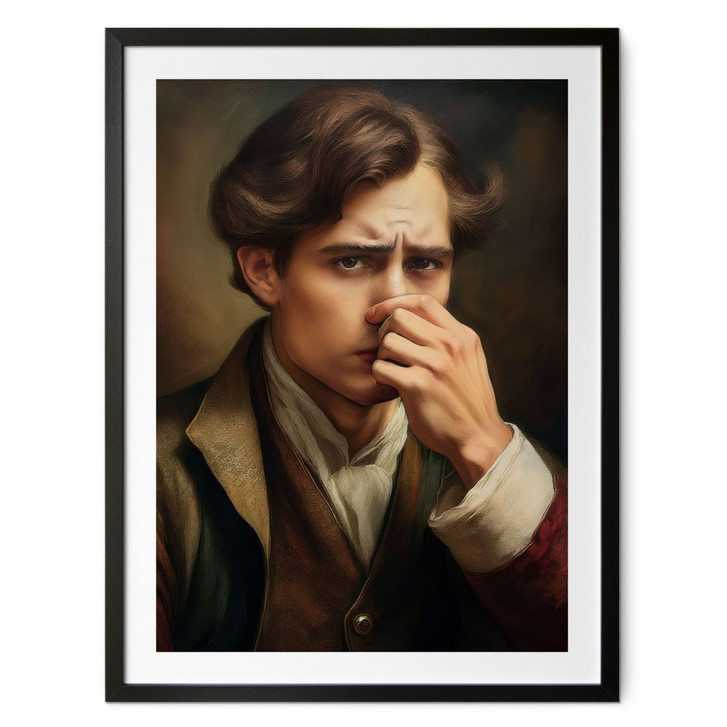 Poster Lustiges Toilettenmotiv im Retro-Look - WA433384