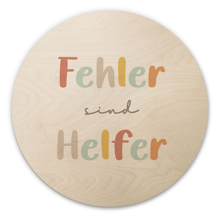 Rundes Holzbild - 