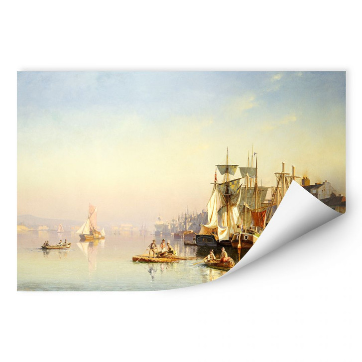 Wallprint Neumann - Fischerboote und Kähne auf der Themse bei Greenwich - WA187208