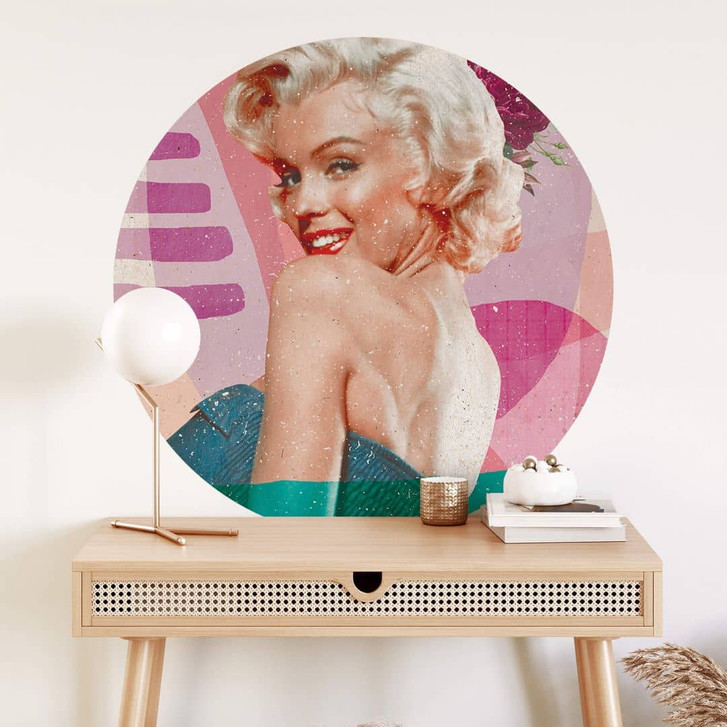 Wandtattoo Demir - Marilyn is back - Rund - WA412539