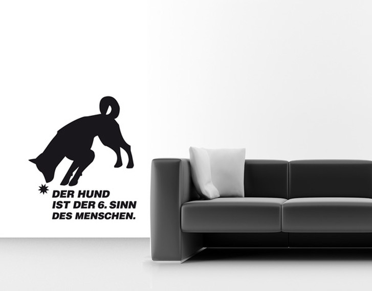 Wandtattoo Der Hund ist... - TD16393