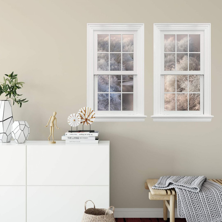 3D Wandtattoo Doppelfenster Bela - Winterlandschaft - WA301788
