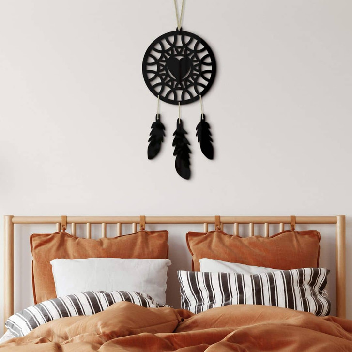 Acryldeko Traumfänger Herz (4-teilig) - WA330083