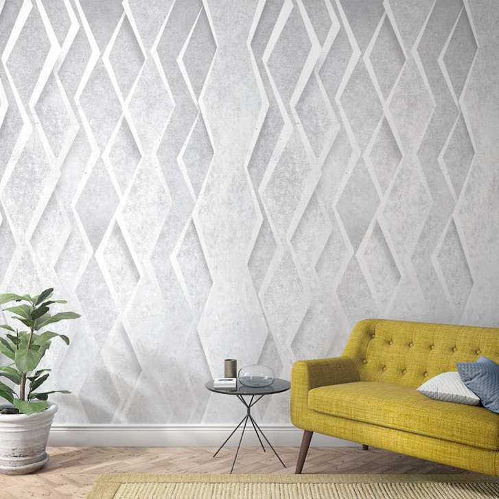 Fototapete in 3D-Optik Grau ,Grafisch 2.70 x 1.59 m - WA448969