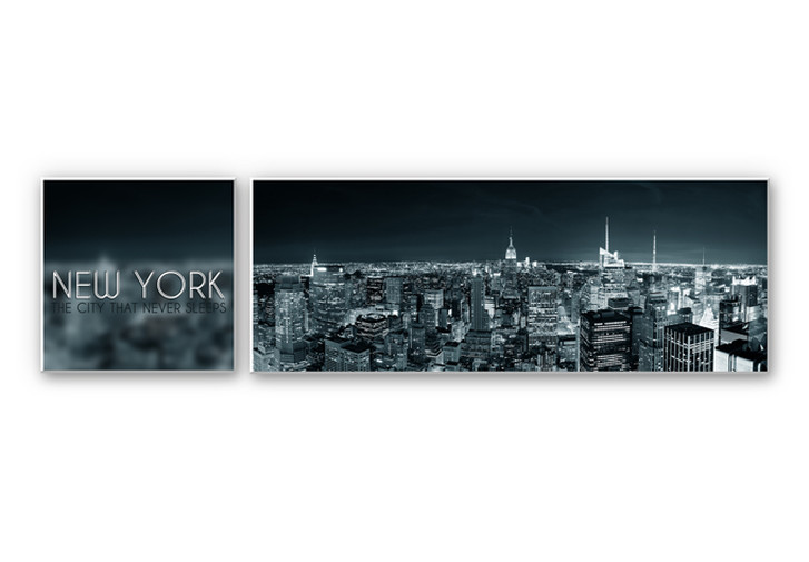 Hartschaumbild The City that never sleeps (2-teilig) - WA131012