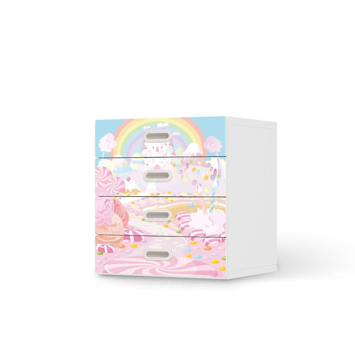 Klebefolie IKEA Stuva / Fritids Kommode - 4 Schubladen - Candyland - CR111966