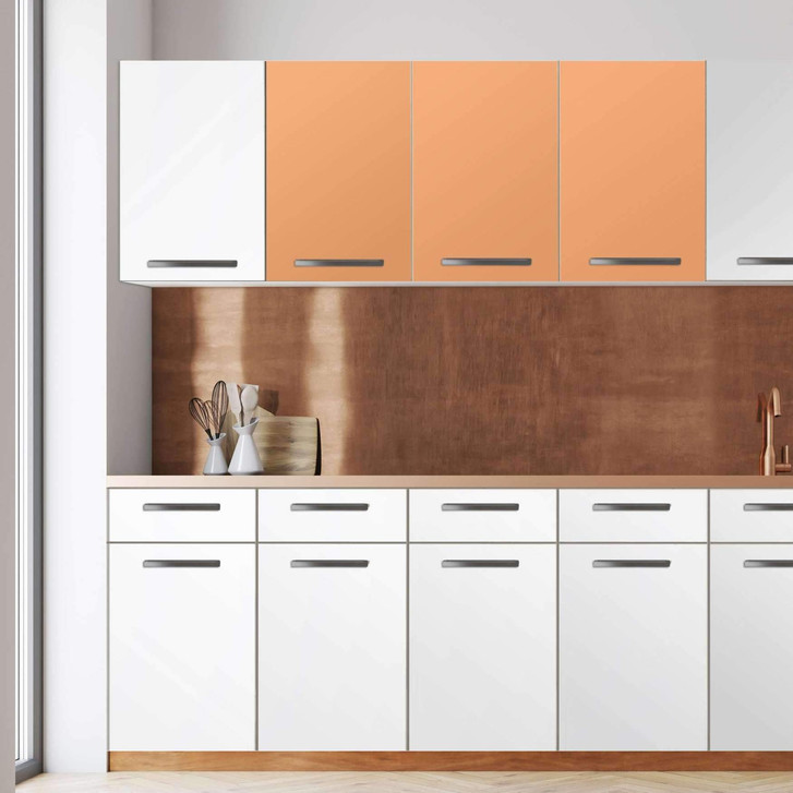 Klebefolie - Wandschrank 120cm Breite - Orange Light - CR108334