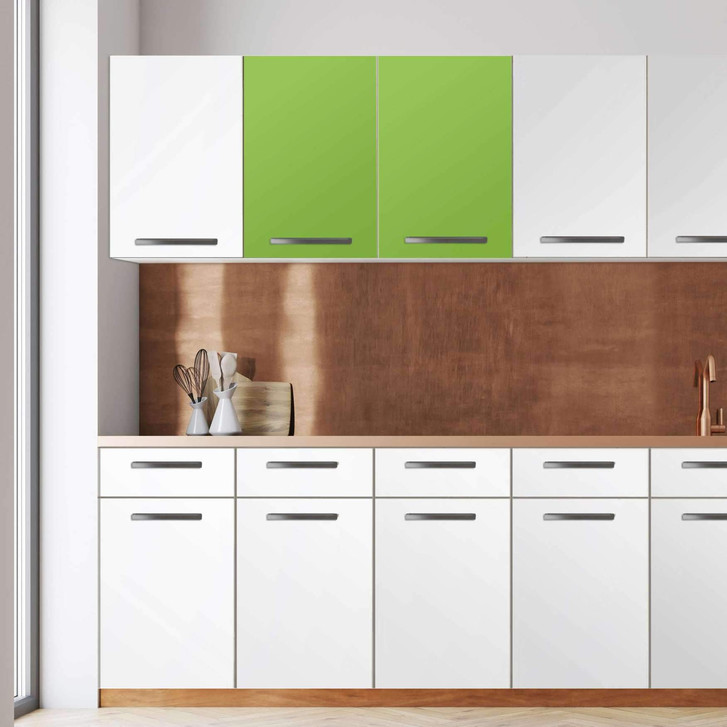Klebefolie - Wandschrank 80cm Breite - Hellgrün Dark - CR108938