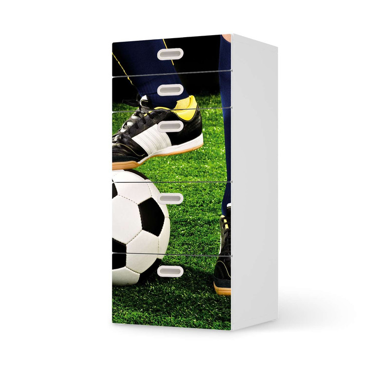 Möbel Klebefolie IKEA Stuva / Fritids Kommode - 5 Schubladen - Fussballstar - CR113968