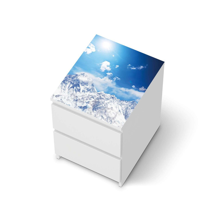 Möbelfolie IKEA Malm Kommode 2 Schubladen oben - Everest - CR116295