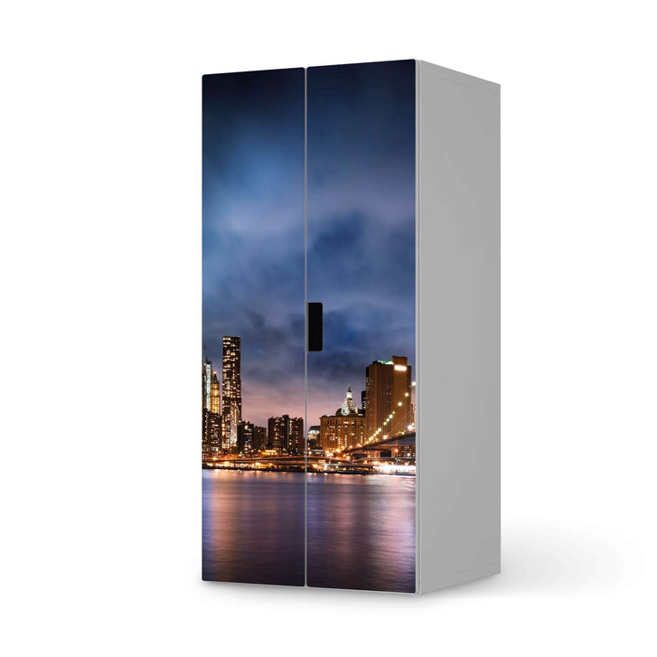 Möbelfolie IKEA Stuva / Malad Schrank - 2 grosse Türen - Brooklyn Bridge - CR117931