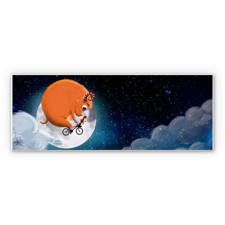 Wandbild Eine Fahrradtour bei Nacht - WA192357