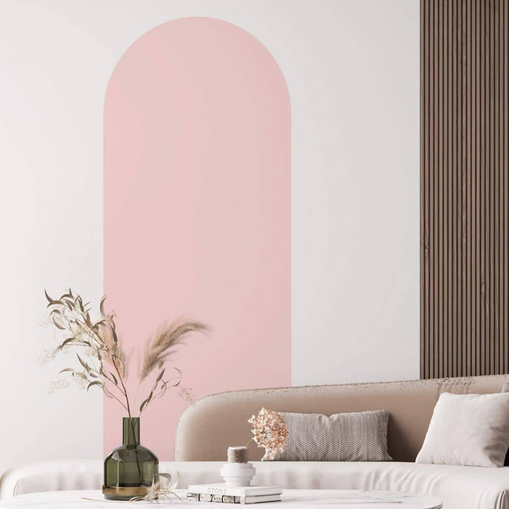 Wandtattoo Rundbogen schmal Rosé - WA412273