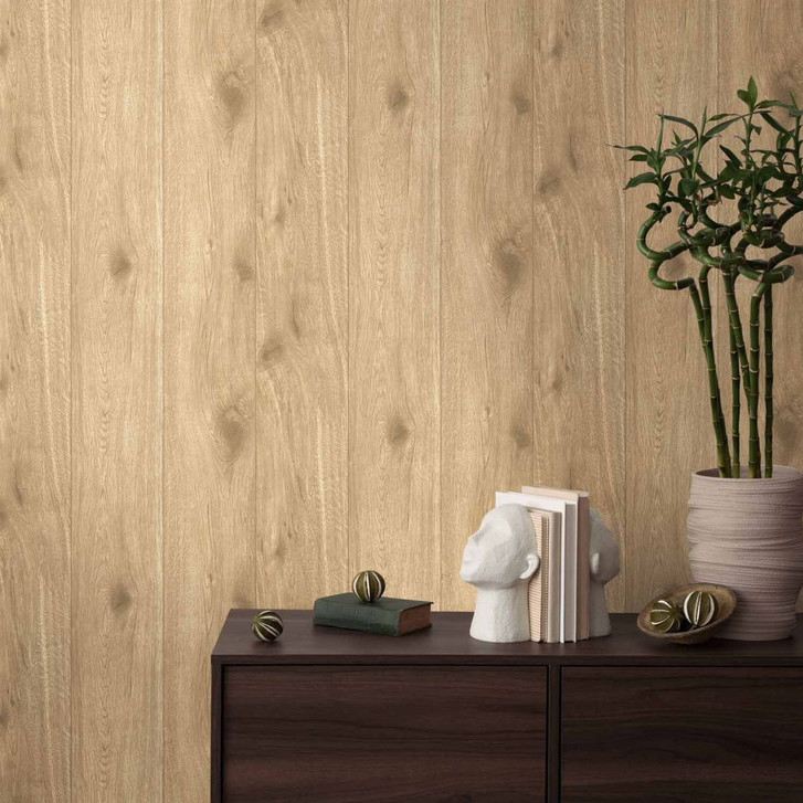 A.S. Création Holzoptik Tapete Best of Wood`n Stone Beige, Braun - WA100834