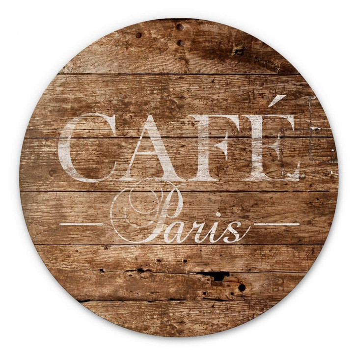 Alu-Dibond Café Paris - Rund - WA330584