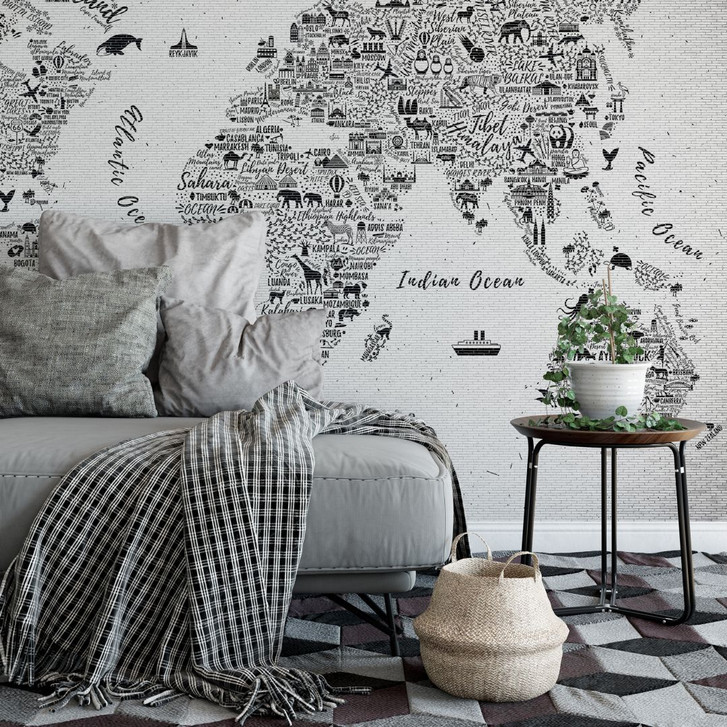 Fototapete Weltkarte - Around the world - 384x260cm - WA227791