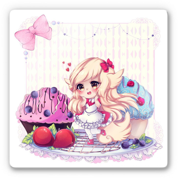 Glasbild La Doll Blanche - Chibi Belle - WA124504