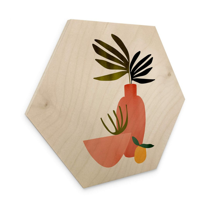 Hexagon - Holz Kubistika - Saftige Zitrone - WA332764