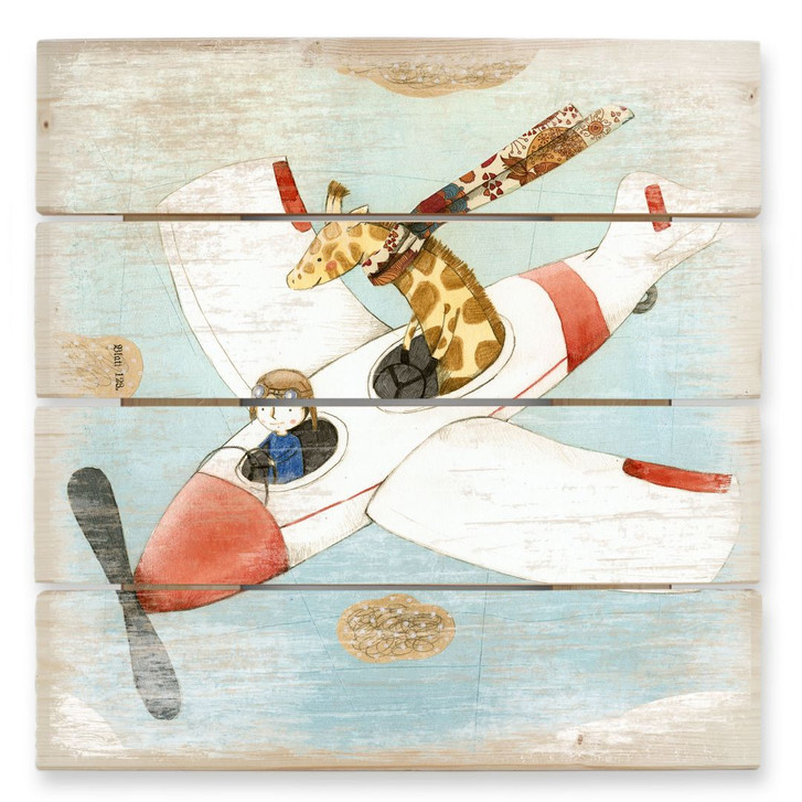 Holzbild Loske - Flugreise - 40 x 41.5 cm - WA132251