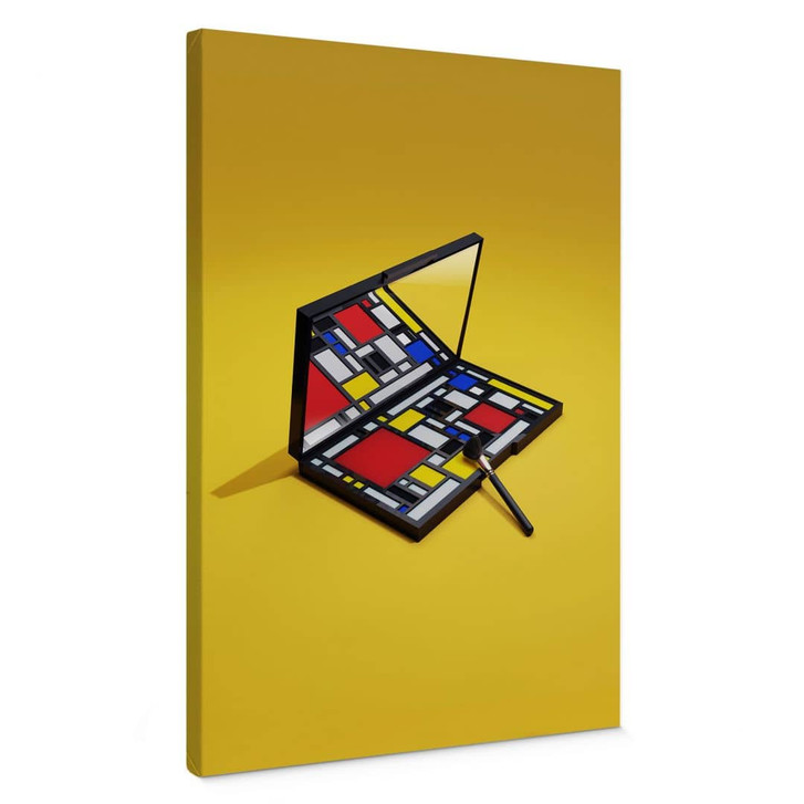 Leinwandbild Make-Up Palette im Stil von Piet Mondrian - Pozdniakov - WA417176