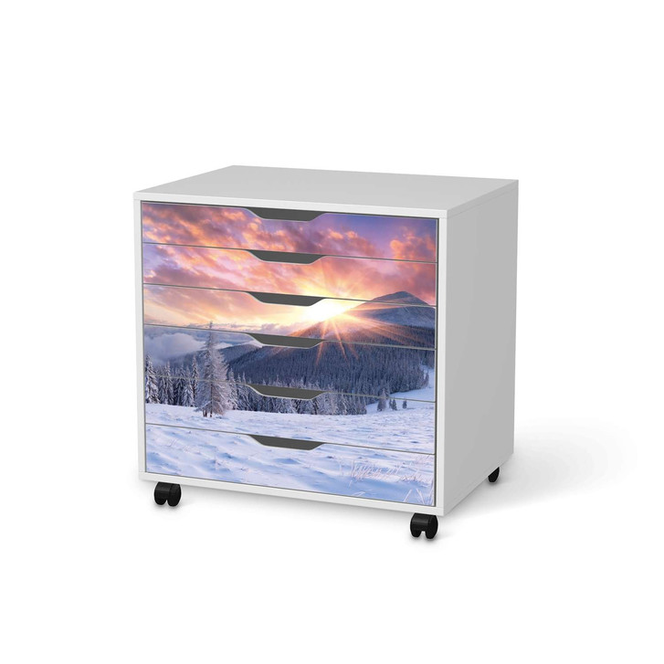 Möbelfolie IKEA Alex Rollcontainer 6 Schubladen - Zauberhafte Winterlandschaft - CR114290
