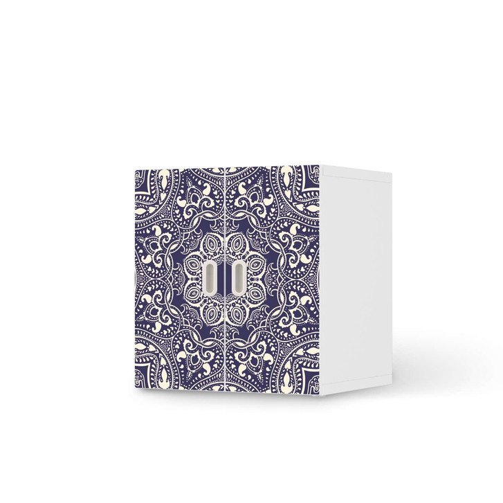 Möbelfolie IKEA Stuva / Fritids Schrank - 2 kleine Türen - Blue Mandala - CR118810