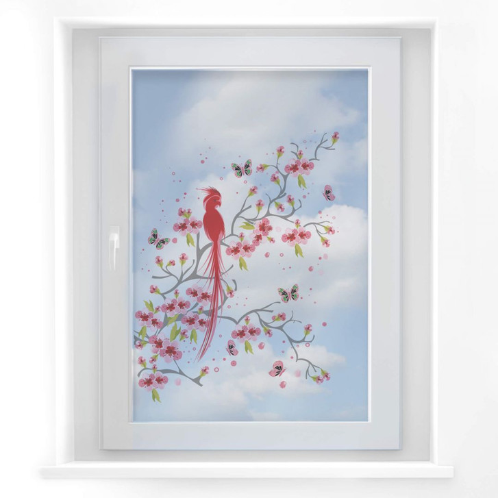 Fensterbild Paradiesvogel - WA117608