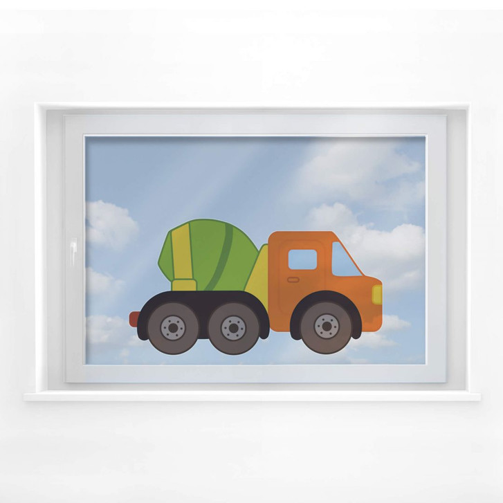 Fensterbild Zementmischer - WA117811
