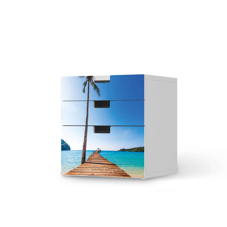 Folie IKEA Stuva / Malad Kommode - 3 Schubladen - Caribbean - CR105990