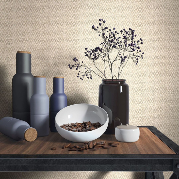 Hochwertige Gewebe Tapete mit Farbverläufen, Strukturtapete, Vliestapete Loft in braun, beige - WA445973