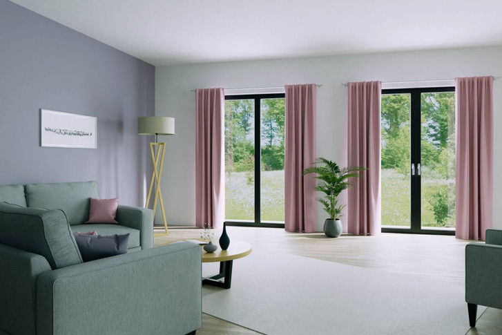 Homing Fertigschal mit verdeckten Schlaufen Galdin rose - 2.45 x 1.4m - WA333535