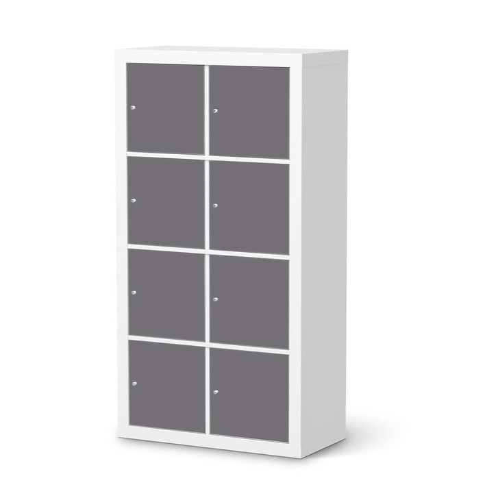Klebefolie IKEA Expedit Regal 8 Türen - Grau Light - CR111114
